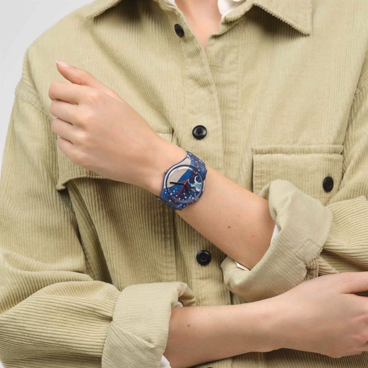 Obrázok z Swatch The Great Wave by Hokusai & Astrolabe