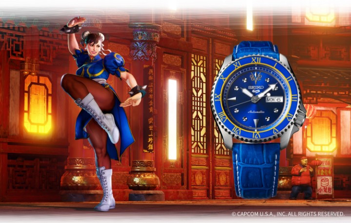Obrázok z Seiko 5 Sports Street Fighter V Limited Edition CHUN-LI - Blue Jade