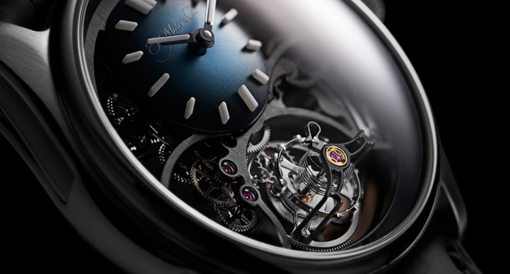 Obrázok z H. Moser & Cie Pioneer Cylindrical Tourbillon Skeleton