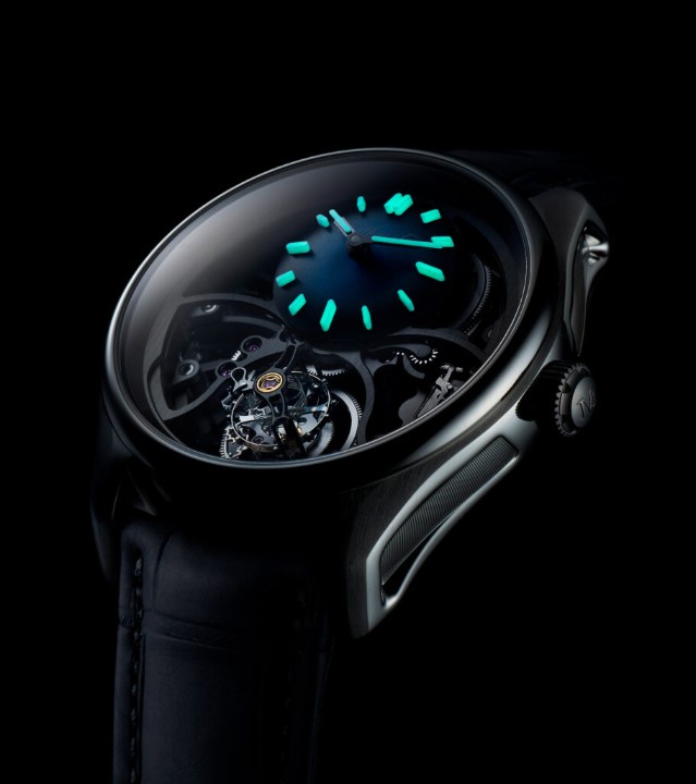 Obrázok z H. Moser & Cie Pioneer Cylindrical Tourbillon Skeleton