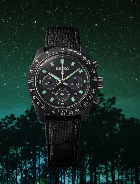 Obrázok z Seiko Prospex Speedtimer Solar Chronograph The Black Series ‘Night Vision’