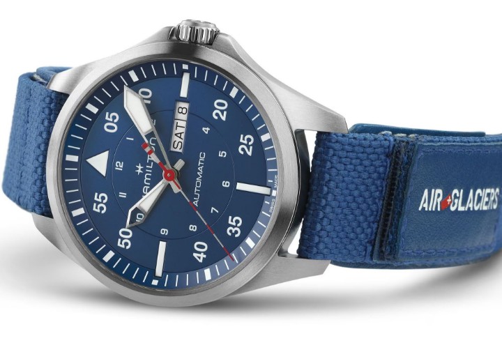 Obrázok z Hamilton Khaki Aviation Pilot Day Date Air-Glaciers Edition