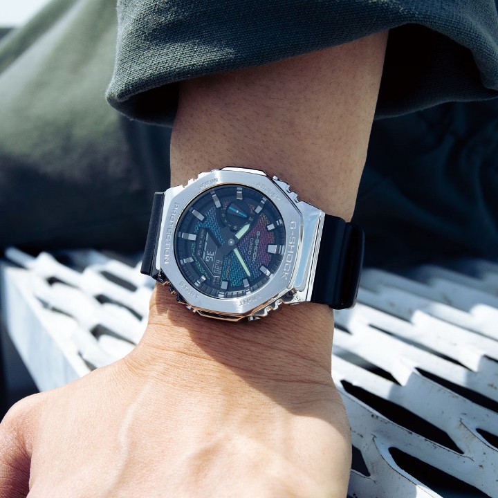 Obrázok z Casio G-Shock G-Steel Rainbow Brick Wall Series