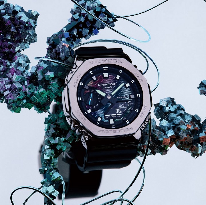 Obrázok z Casio G-Shock G-Steel Rainbow Brick Wall Series