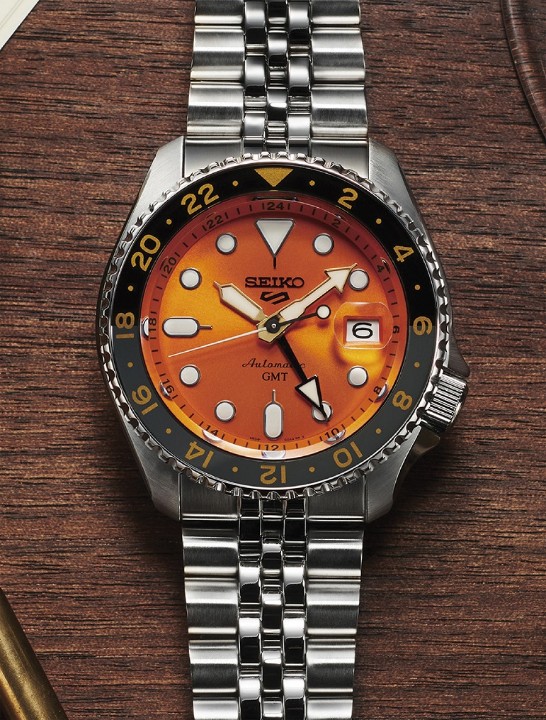 Obrázok z Seiko 5 Sports 'Mikan Orange' GMT