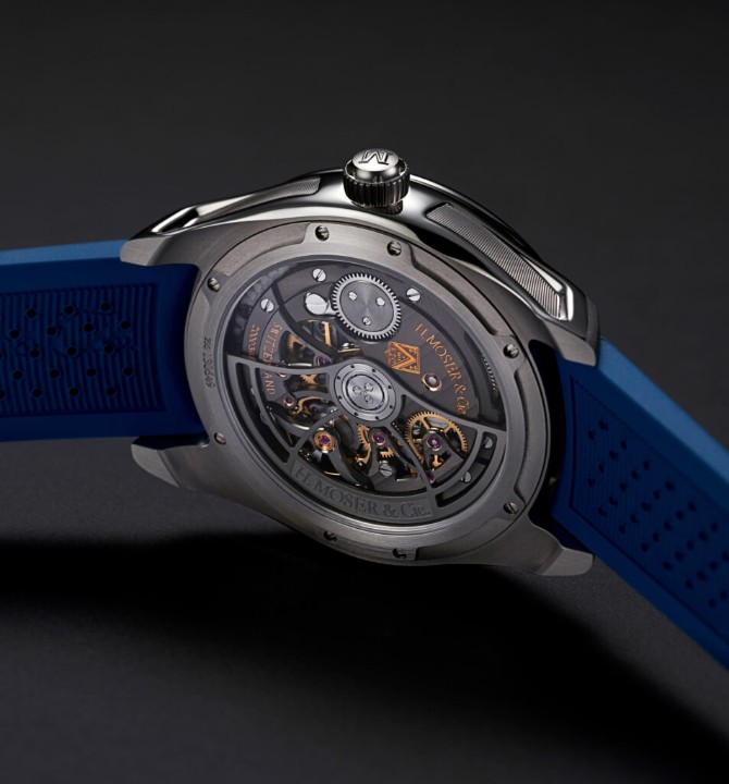 Obrázok z H. Moser & Cie Pioneer Retrograde Seconds Midnight Blue