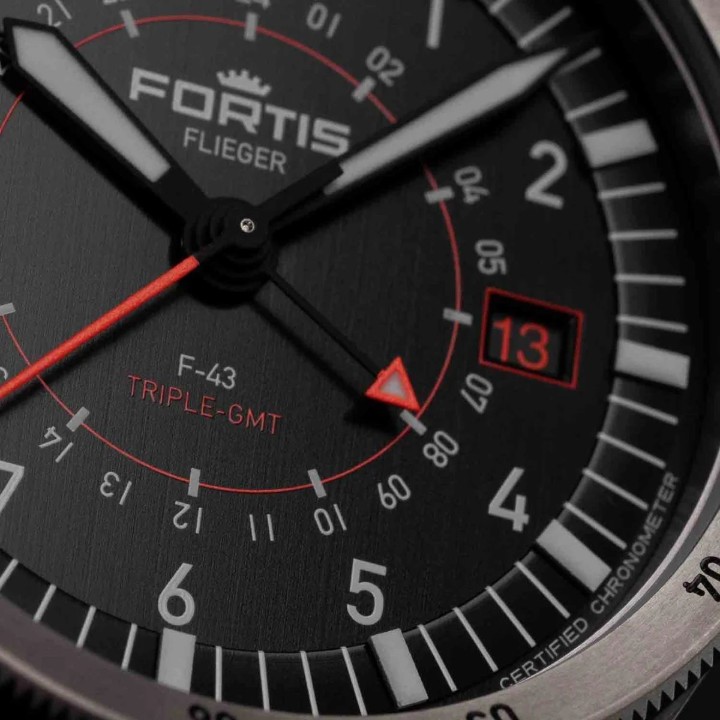 Obrázok z Fortis Flieger F-43 Triple GMT