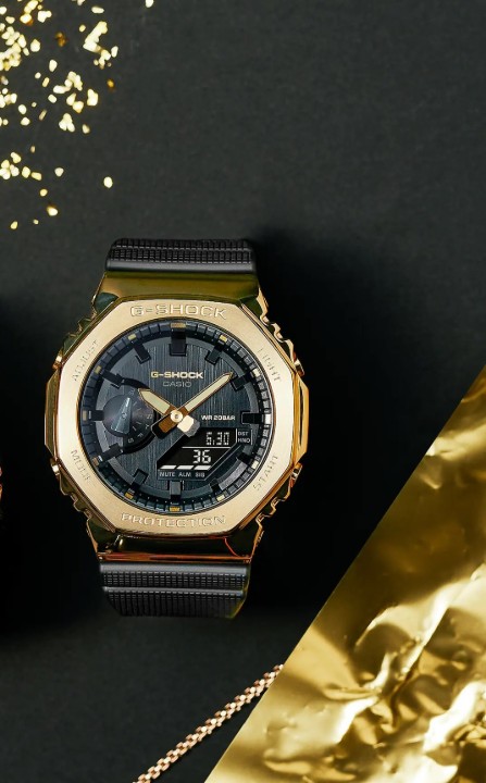 Obrázok z Casio G-Shock G-Steel Black x Gold Series