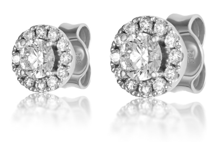 Obrázok z Náušnice LOEE Palette Diamonds z bieleho zlata s diamantmi