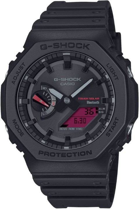 Obrázok z Casio G-Shock Carbon Core Guard Tough Solar Bluetooth Black and Bold Red