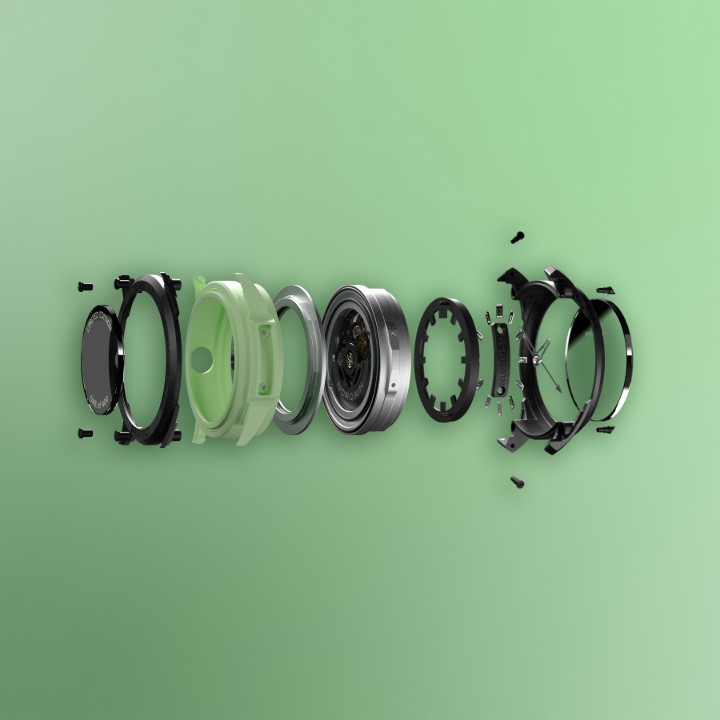 Obrázok z NORQAIN Independence Wild One Skeleton Mint Limited Edition XS strap