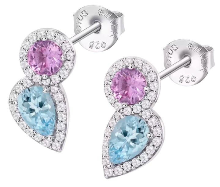 Obrázok z Náušnice Lotus Silver Colors