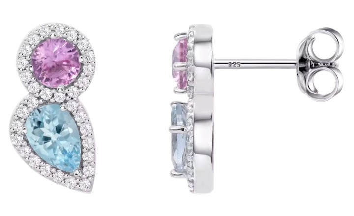 Obrázok z Náušnice Lotus Silver Colors