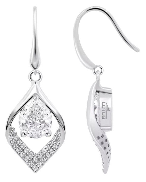 Obrázok z LOTUS SILVER náušnice PURE ESSENTIAL