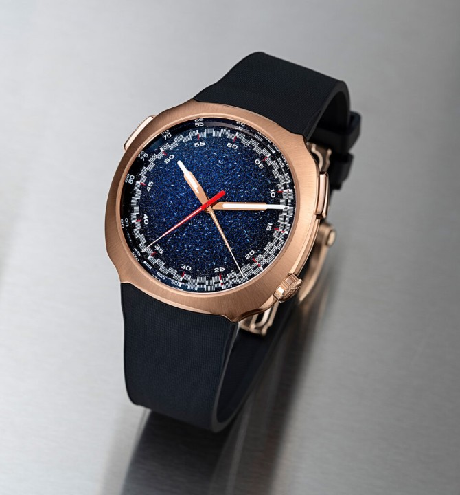 Obrázok z H. Moser & Cie Streamliner Flyback Chronograph Automatic Midnight Blue Fumé
