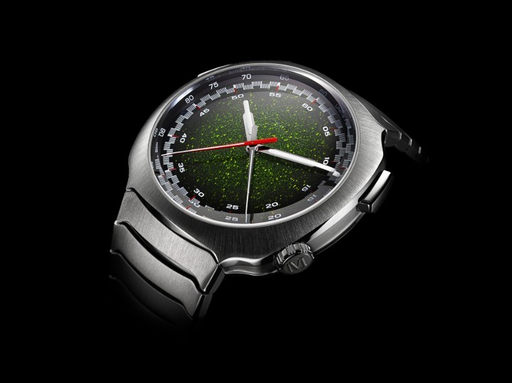 Obrázok z H. Moser & Cie Streamliner Flyback Chronograph Automatic Matrix Green Fumé