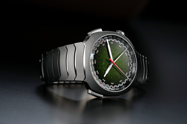 Obrázok z H. Moser & Cie Streamliner Flyback Chronograph Automatic Matrix Green Fumé