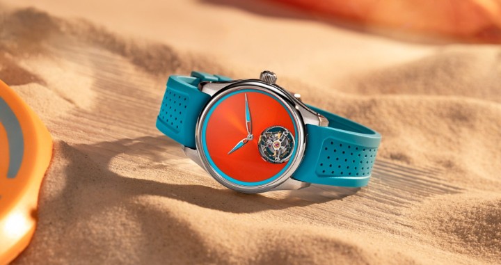 Obrázok z H. Moser & Cie Pioneer Tourbillon Spiced Aqua