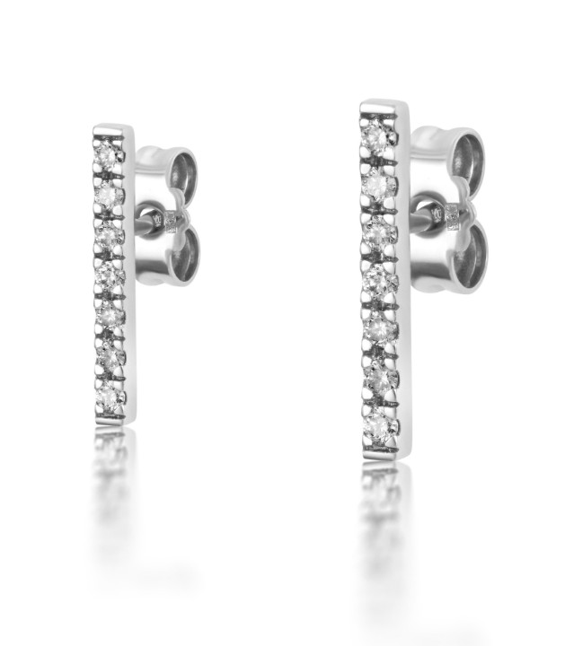 Obrázok z Náušnice LOEE Pure z bieleho zlata s diamantmi