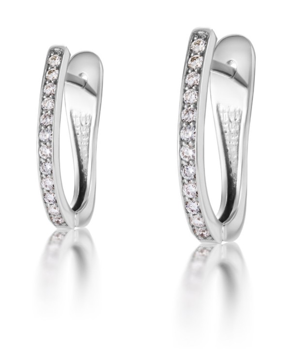 Obrázok z Náušnice LOEE Pure z bieleho zlata s diamantmi