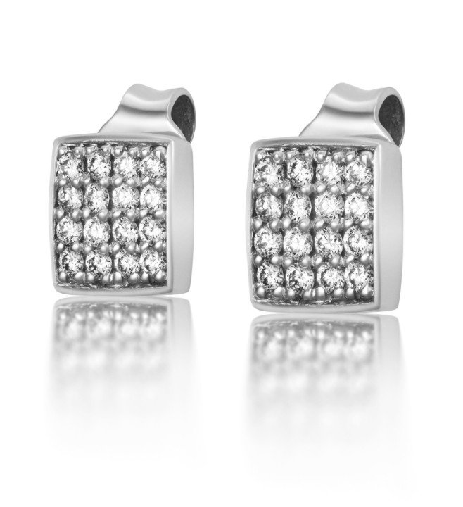 Obrázok z Náušnice LOEE Pure z bieleho zlata s diamantmi
