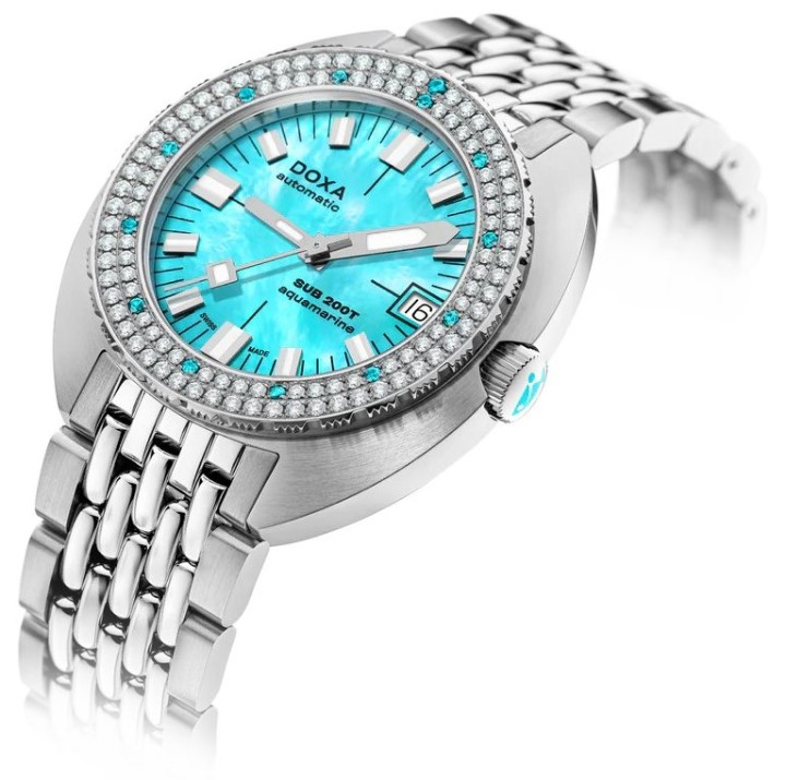 Obrázok z Doxa SUB 200T Diamonds Aquamarine