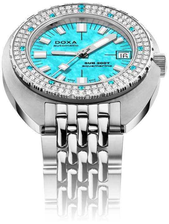 Obrázok z Doxa SUB 200T Diamonds Aquamarine