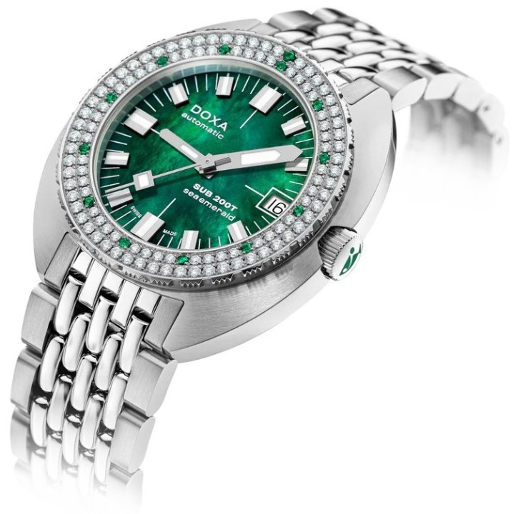Obrázok z Doxa SUB 200T Diamonds Sea Emerald