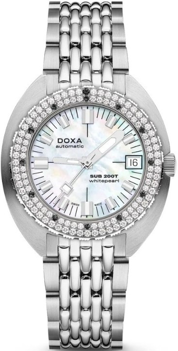 Obrázok z Doxa SUB 200T Diamonds Whitepearl
