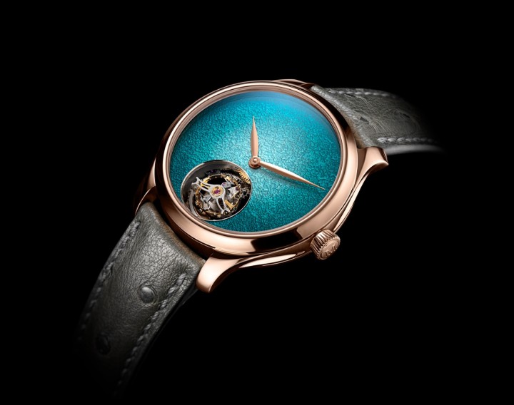 Obrázok z H. Moser & Cie Endeavour Tourbillon Concept Turquoise Enamel