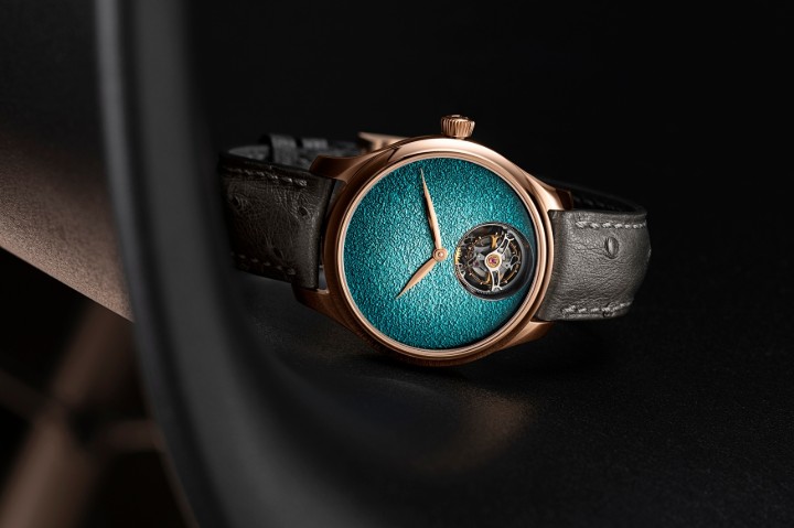 Obrázok z H. Moser & Cie Endeavour Tourbillon Concept Turquoise Enamel
