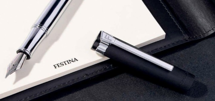 Obrázok z Plnicí pero Festina Prestige Chrome Black