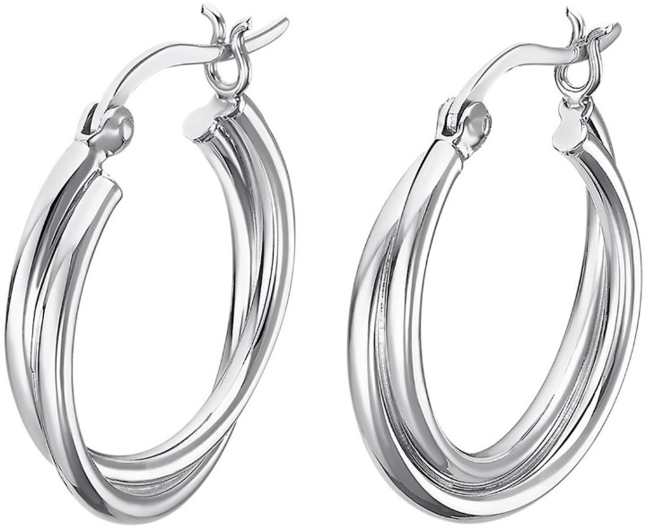 Obrázok z LOTUS SILVER náušnice HOOPS
