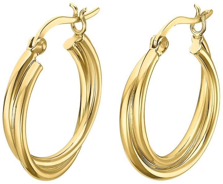 Obrázok z LOTUS SILVER náušnice HOOPS