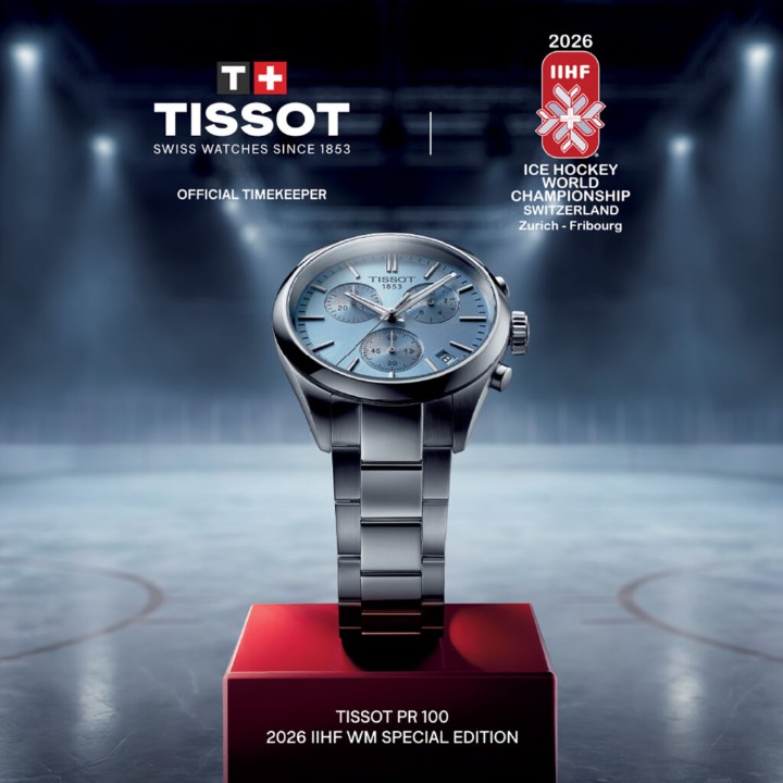 Obrázok z Tissot PR 100 Ice Hockey IIHF WM 2026 Special Edition