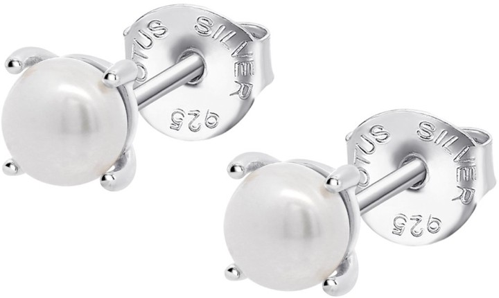 Obrázok z LOTUS SILVER náušnice PEARLS