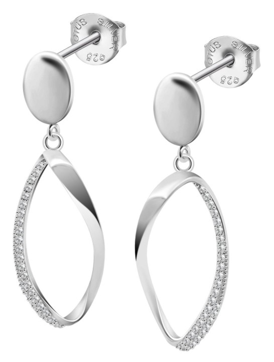 Obrázok z LOTUS SILVER náušnice PURE ESSENTIAL