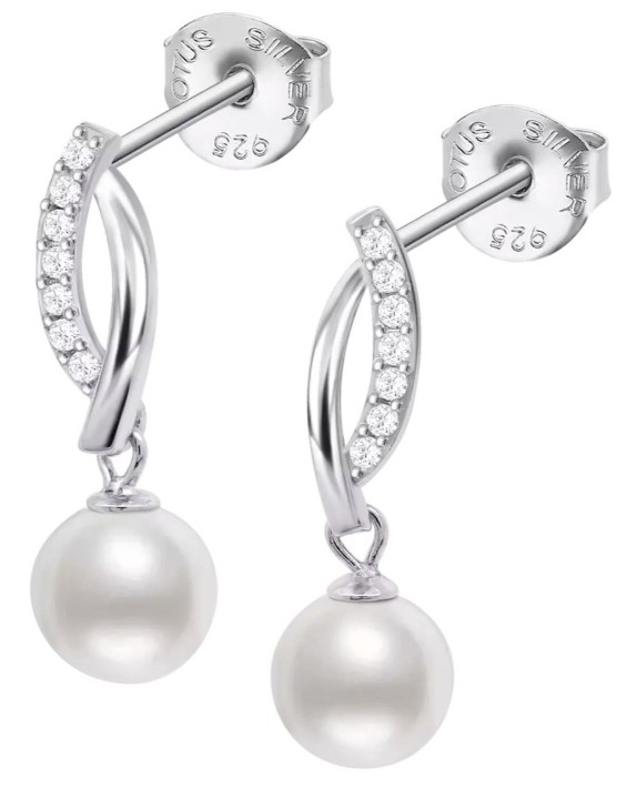 Obrázok z Náušnice Lotus Silver Pearls