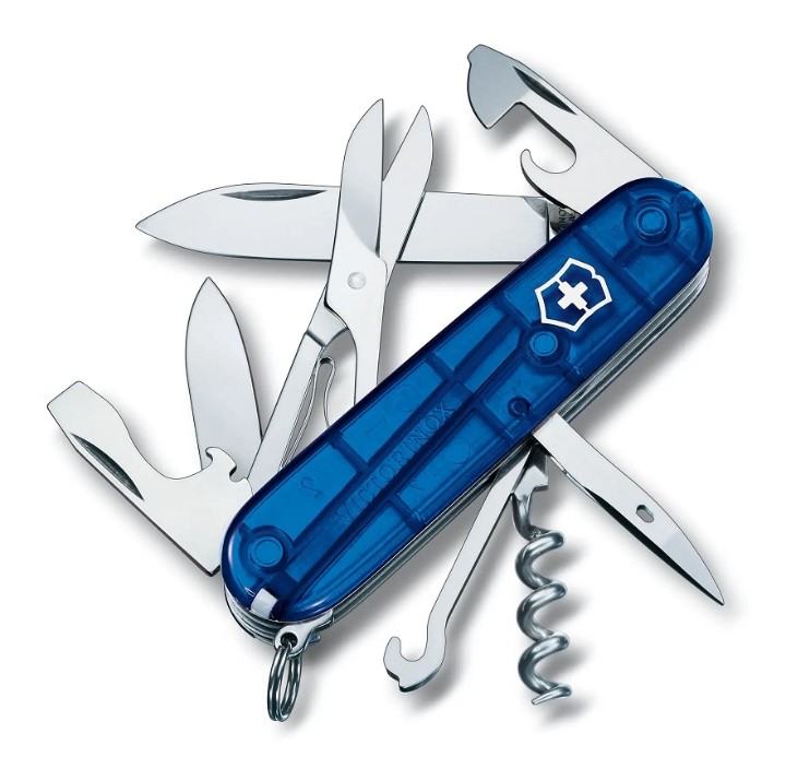 Obrázok z Kapesní nůž Victorinox Climber modrý transparentní