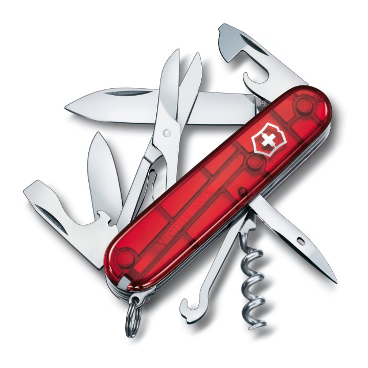Obrázok z Kapesní nůž Victorinox Climber červený transparentní
