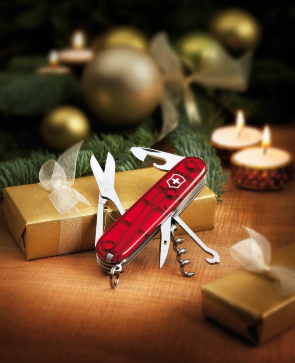 Obrázok z Kapesní nůž Victorinox Climber červený transparentní