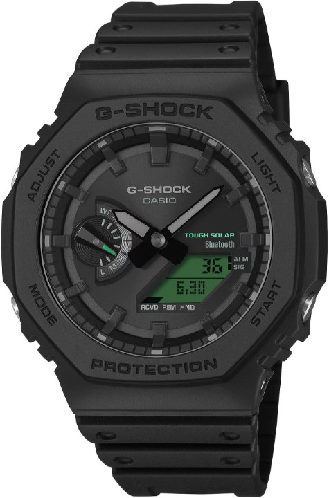 Obrázok z Casio G-Shock Carbon Core Guard Tough Solar Bluetooth Black and Electro Green