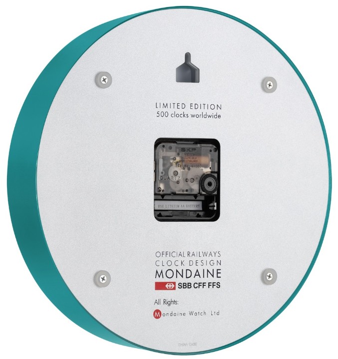 Obrázok z Nástěnné hodiny MONDAINE Transformative Teal Limited Edition