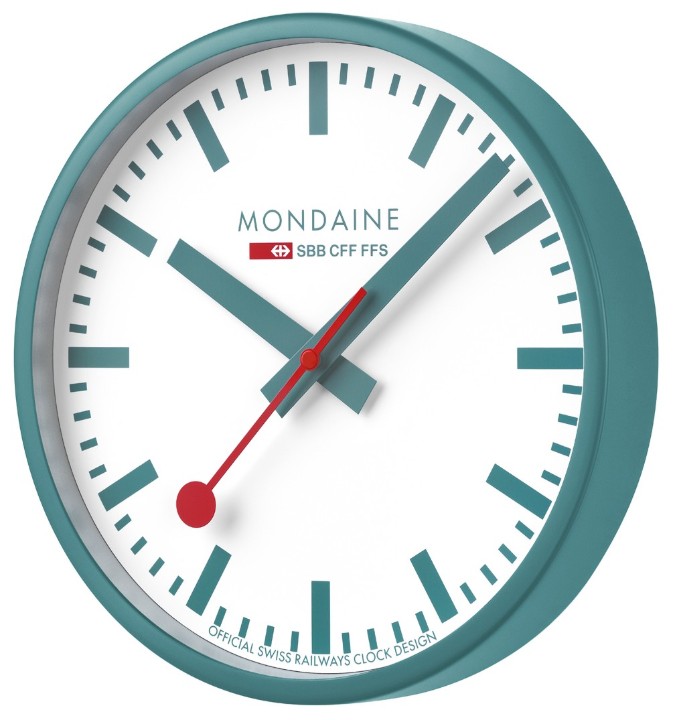 Obrázok z Nástěnné hodiny MONDAINE Transformative Teal Limited Edition