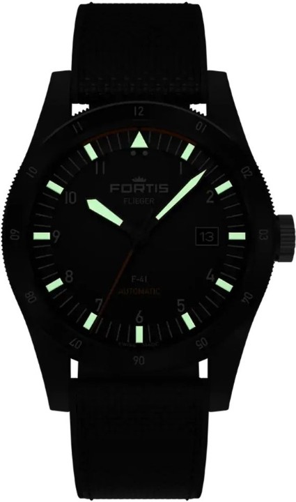 Obrázok z Fortis Flieger F-41 Werk 7 Mission Black Limited Edition