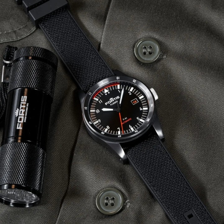Obrázok z Fortis Flieger F-41 Werk 7 Mission Black Limited Edition