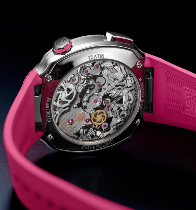 Obrázok z H. Moser & Cie Streamliner Alpine Drivers and Mechanics Pink Editions