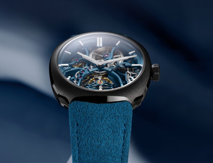 Obrázok z H. Moser & Cie Streamliner Tourbillon Skeleton Ceramic Alpine Limited Edition