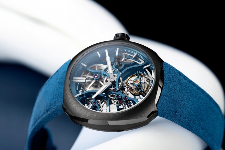 Obrázok z H. Moser & Cie Streamliner Tourbillon Skeleton Ceramic Alpine Limited Edition