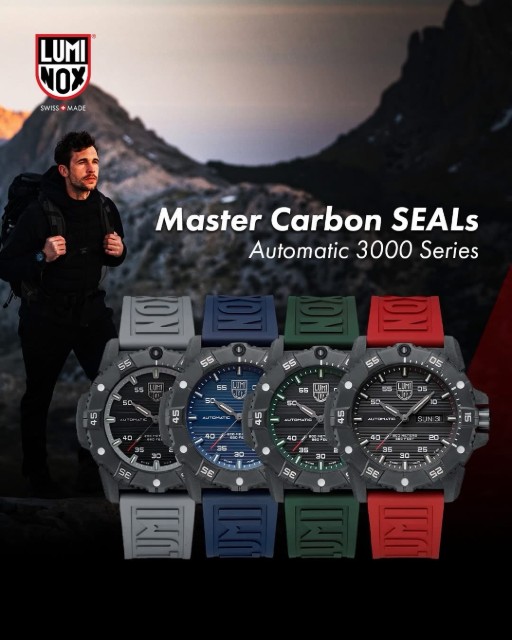Album: Hodinky Luminox Master Carbon SEAL Automatic, vybavené ultraľahkým, no zároveň mimoriadne odolným puzdrom z materiálu…